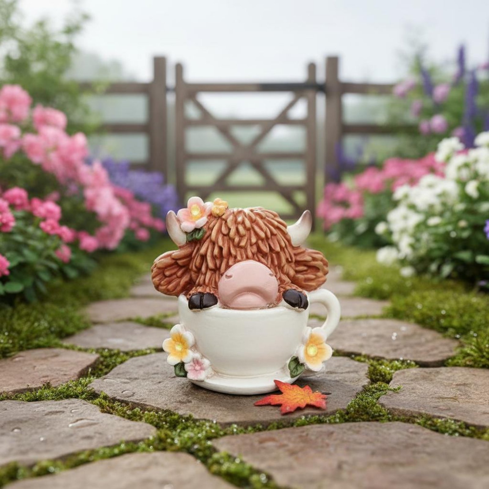 Highland Cow Garden Light Resi – Resin Crafts recenzja i cena