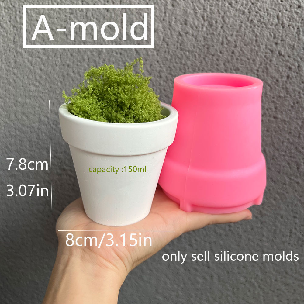 Large Concrete Plant Pot Silic – Coaster Mold Round recenzja i cena