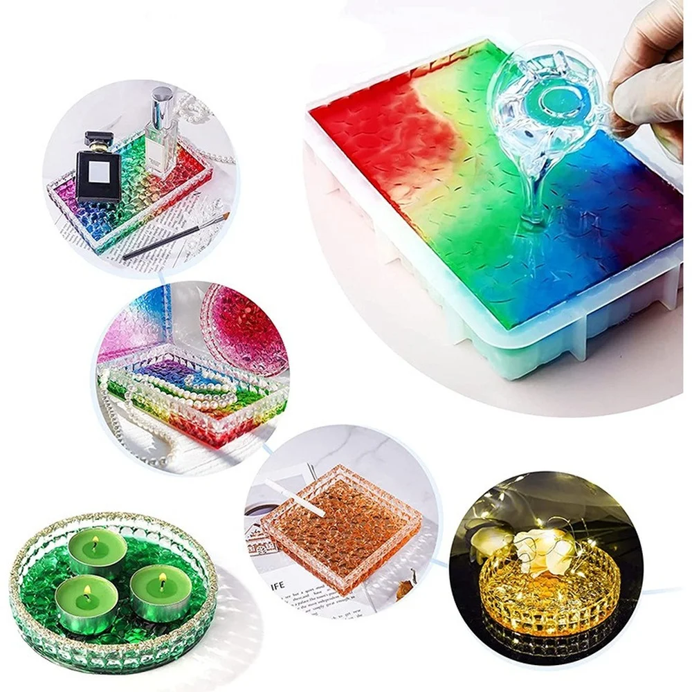 Ashtray Glass Crystal Texture  – Coaster Mold Round recenzja i cena