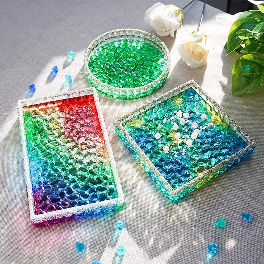 Ashtray Glass Crystal Texture  – Coaster Mold Round recenzja i cena