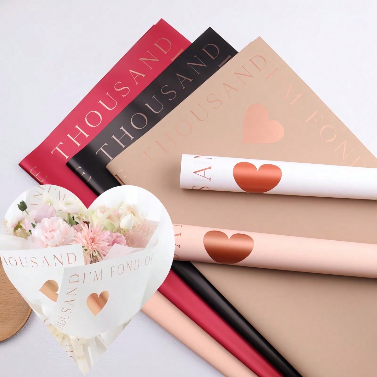 20 Sheets/Pack Gold Foil Heart – Gold Foil Flakes recenzja i cena