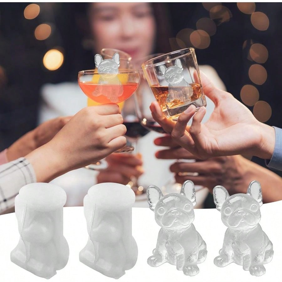 3D French Bulldog Cube Molds 2 – Silicone Mold Tray recenzja i cena