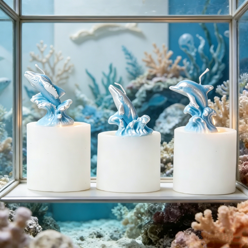 3D Whale & Dolphin with Wave S – Resin Ocean Wave Mold recenzja i cena