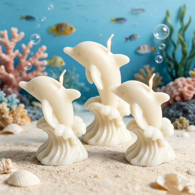 3D Whale & Dolphin with Wave S – Resin Ocean Wave Mold recenzja i cena