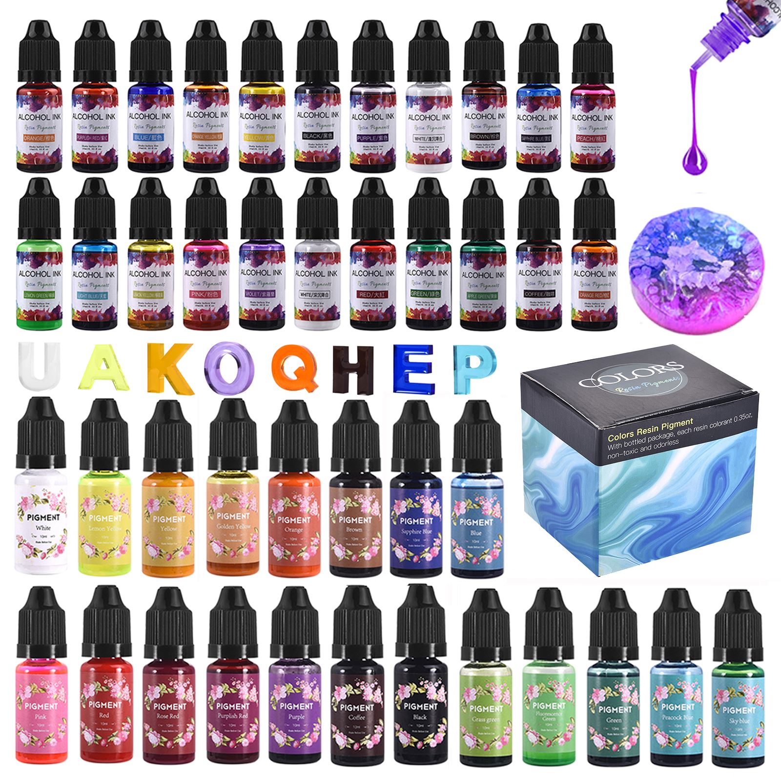 1 Set Resin Pigment Kit Art In – Resin Dye Alcohol recenzja i cena