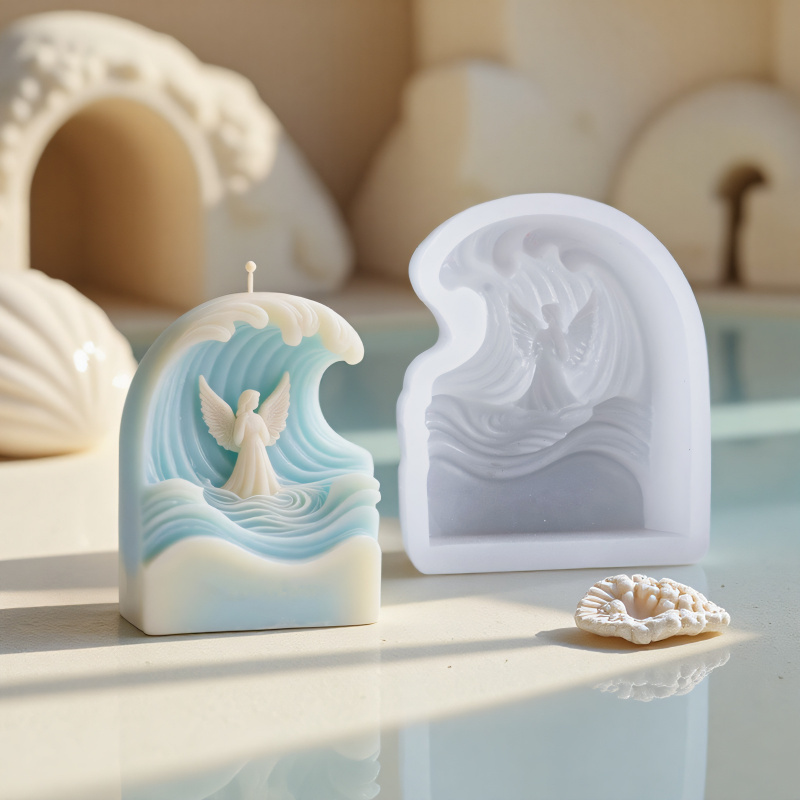 2pcs Wave Angel Silicone Mold  – Resin Ocean Wave Mold recenzja i cena