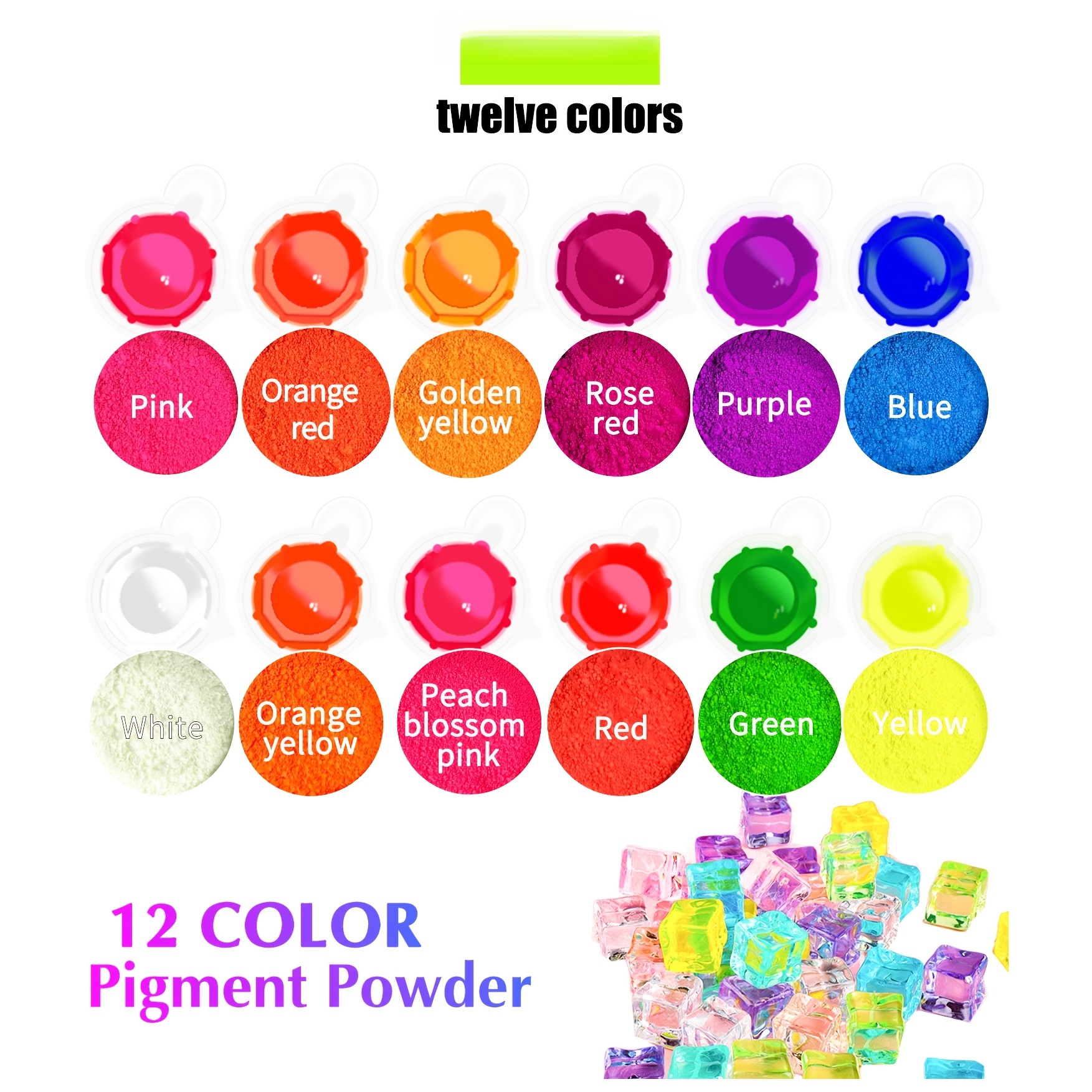 Fluorescent Powder/Neon Resin  – Resin Pigment Set recenzja i cena